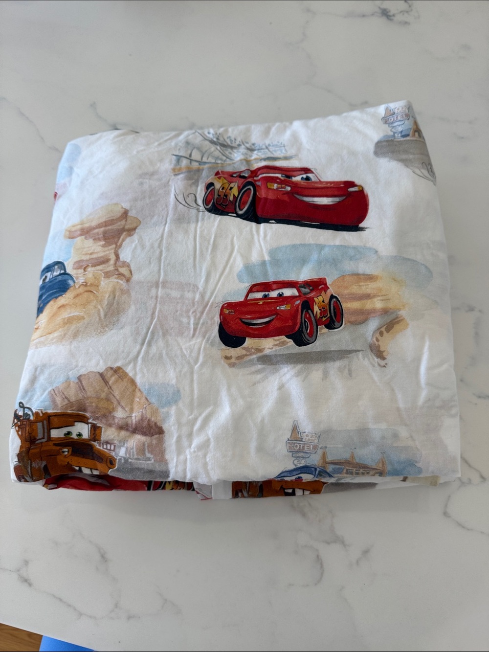 Pottery barn Lightening McQueen Full Sheet Set